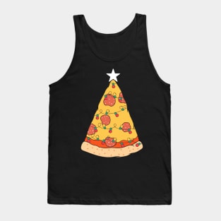 Pizza Christmas Tree Tank Top